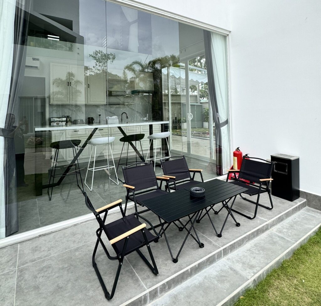 không gian sân vườn tại 3b maison